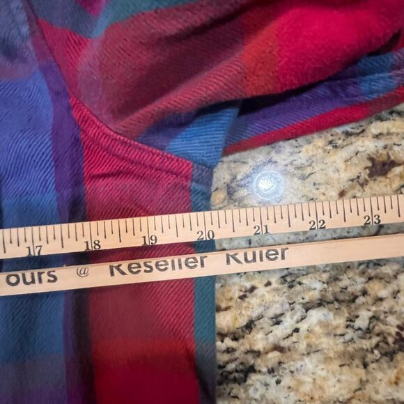 LL Bean Womens Small  Regular Plaid Flannel Button Up Shirt Soft Cozy Classic - Picture 5 of 5